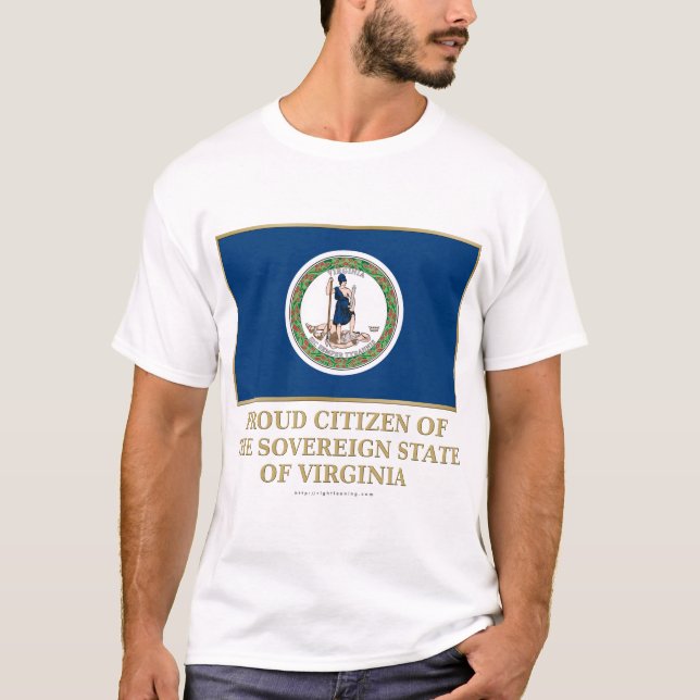 Camiseta Cidadão orgulhoso de Virgínia (Frente)
