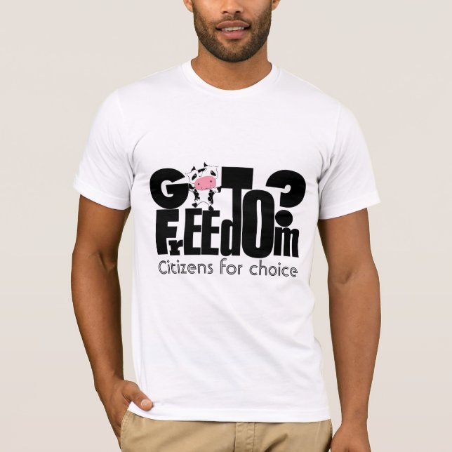 Camiseta Cidadãos pela liberdade de assistência à Comida (Frente)