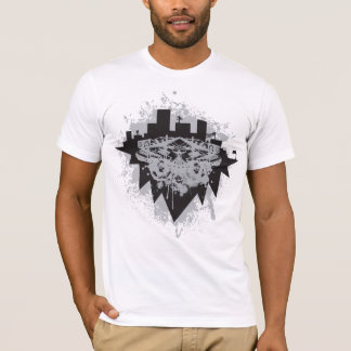 Camiseta cidade aglomerada