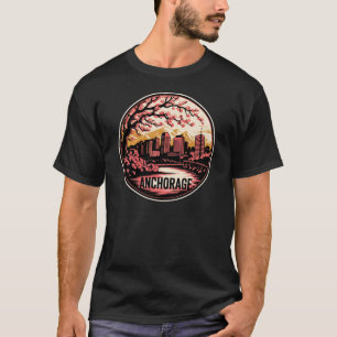 Camiseta Cidade Anchorage Alasca EUA