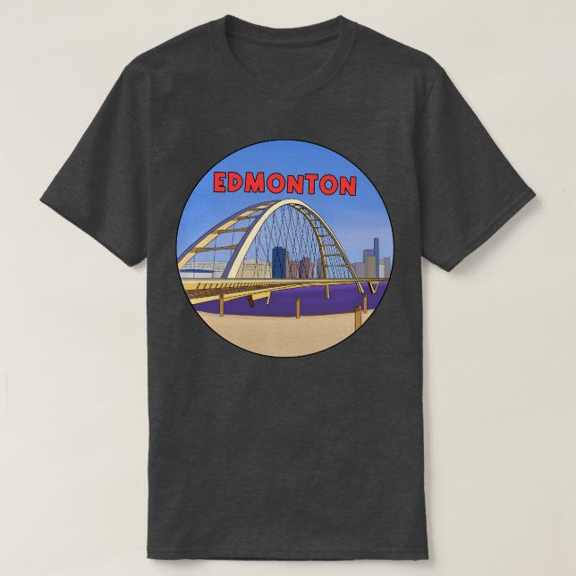 Camiseta Cidade canadense Edmonton (Frente do Design)