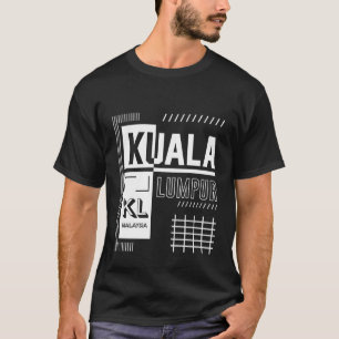 Camiseta Cidade Capital de Kuala Lumpur na Malásia Sudeste