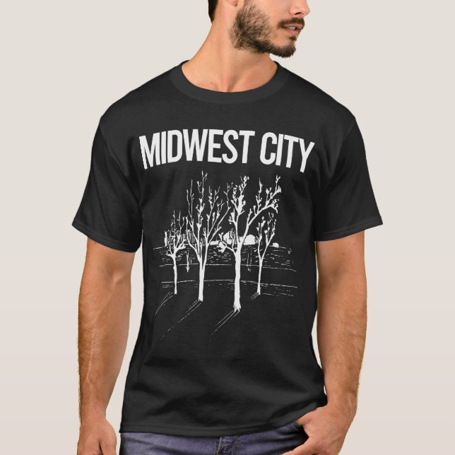 Camiseta Cidade Centro-Oeste das Árvores de Rua (Frente)