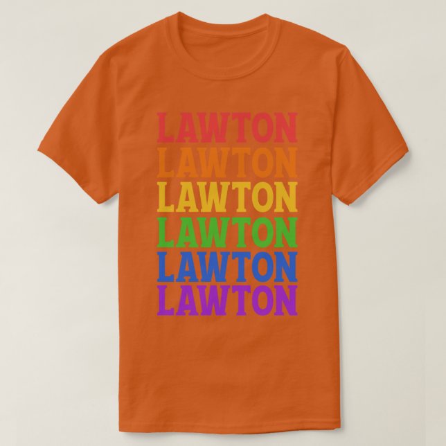 CAMISETA CIDADE COLORIDA DE LAWTOWN (Frente do Design)