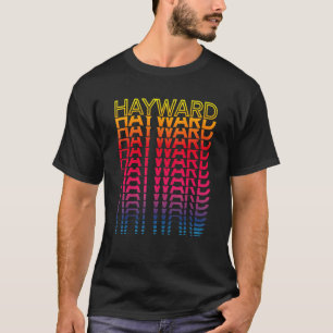 Camiseta Cidade Colorida Retro EUA Nostálgica Hayward