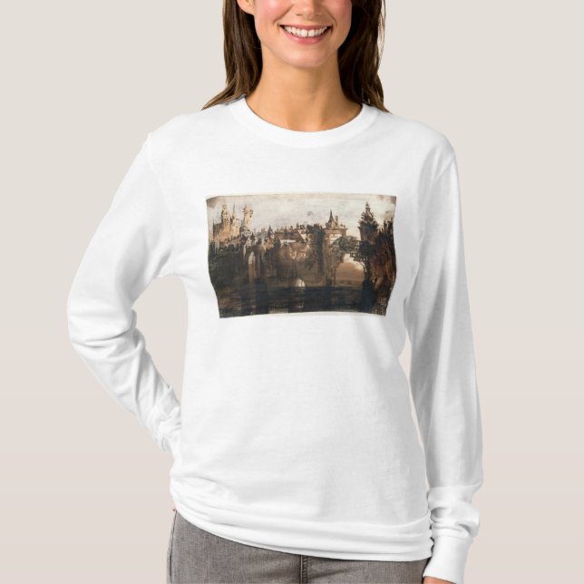 Camiseta Cidade com uma ponte quebrada (Frente)
