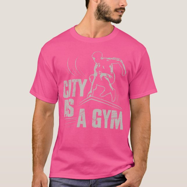 Camiseta Cidade Como Um Parque De Parkour (Frente)