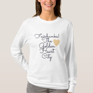 Camiseta Cidade Coração Dourado de Fairbanks