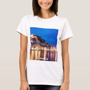 Camiseta Cidade croata de Sibenik em T-Shirt noturno