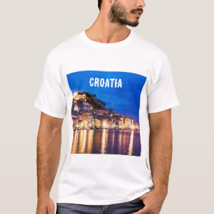 Camiseta Cidade croata de Sibenik em T-Shirt noturno