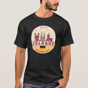 Camiseta Cidade da Alemanha, Colônia - Skyline Emblem