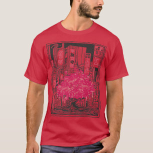 Camiseta Cidade da Árvore Sakura Japonesa