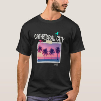 Camiseta Cidade da Catedral Califórnia Retro Surfista Vinta