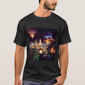 Camiseta Cidade das Luzes de Arte Desviante no estilo de 19