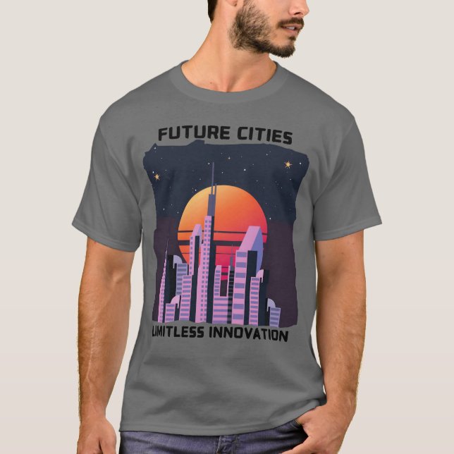 Camiseta Cidade de amanhã engraçada (Frente)