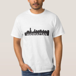 Camiseta cidade de América da silhueta da skyline de