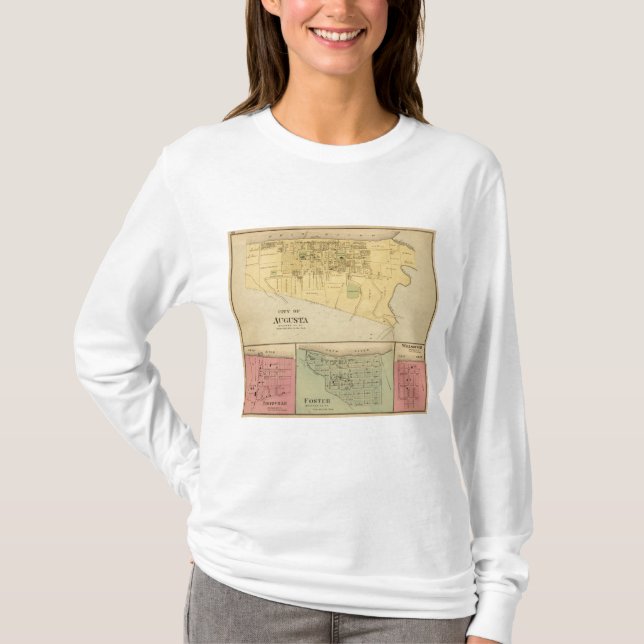 Camiseta Cidade de Augusta com Tietzville, adoptiva (Frente)