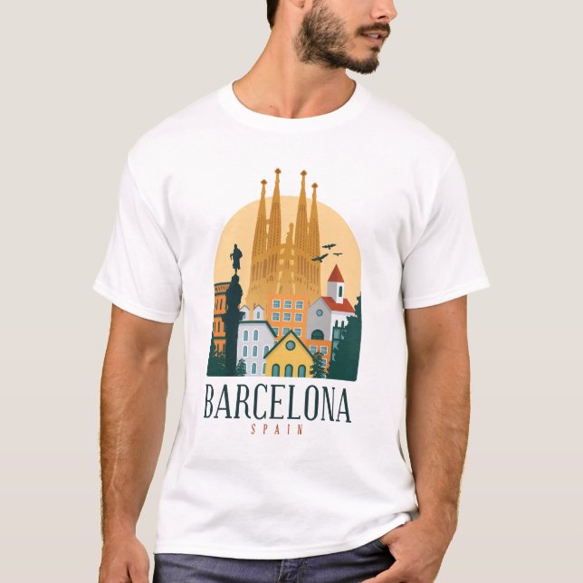 Camiseta Cidade de Barcelona design (Frente)