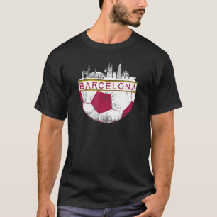 Camiseta Cidade de Barcelona: Skyline Futebol Fãs de Esport