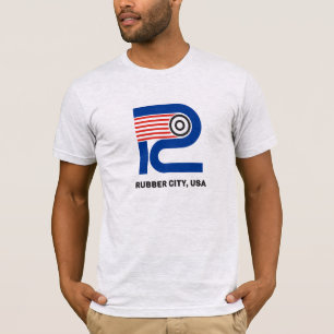 Camiseta Cidade de borracha, t-shirt dos EUA