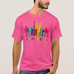 Camiseta Cidade de Bruxelas Skyline Bélgica Landmark