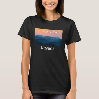 Camiseta Cidade de Carson, Nevada, cidade natal de pôr do s