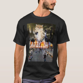Camiseta Cidade De Catzilla Gatinho