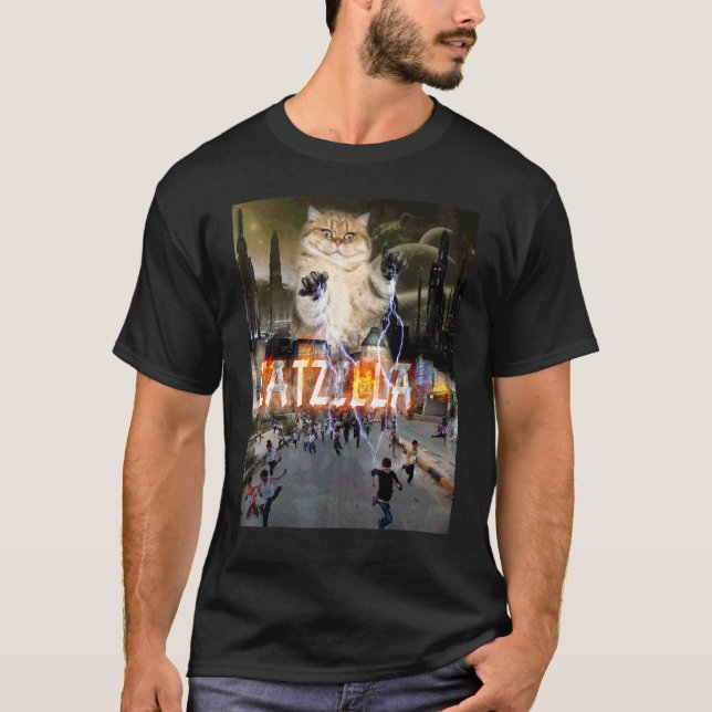 Camiseta Cidade De Catzilla Gatinho (Frente)