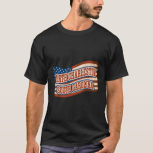 Camiseta Cidade de Charleston Norte Carolina do Sul Vintage