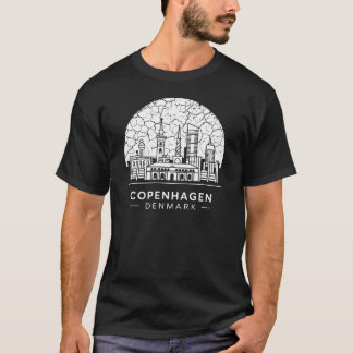 Camiseta Cidade de Copenhaga Dinamarca