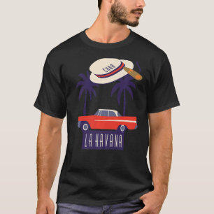 Camiseta Cidade de Cuba Havana Lar hispânica Caribe Souveni