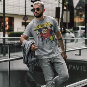 Camiseta Cidade de Destruição do Monstro de Papais noeis de