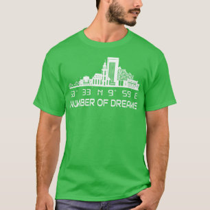 Camiseta Cidade de Dream, Coordenadas GPS de Skyline de Ham