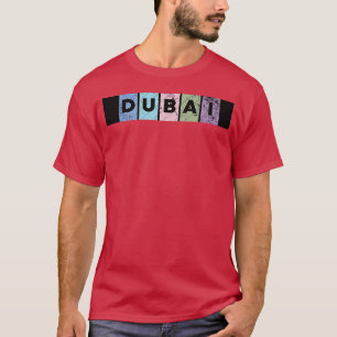 Camiseta Cidade de Dubai belo lugar no mundo vintage