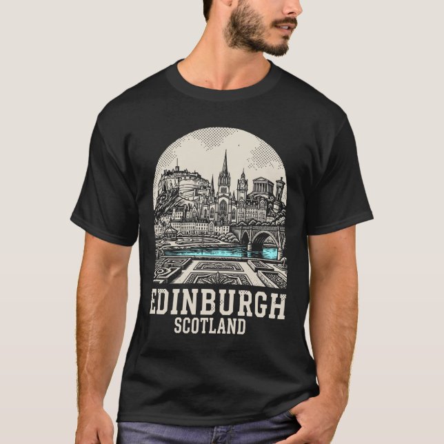 Camiseta Cidade de Edimburgo Escócia (Frente)