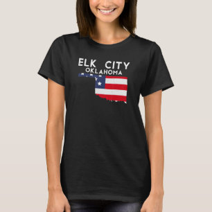 Camiseta Cidade de Elk EUA Estado América Viagem Oklahoman