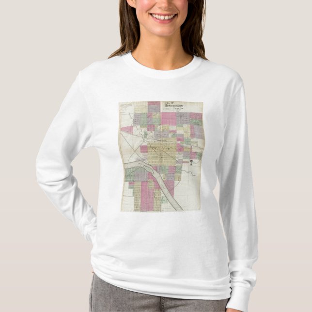 Camiseta Cidade de Hutchinson, Reno County, Kansas (Frente)