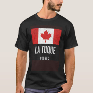 Camiseta Cidade de La Tuque CANADA Bandeira Souvenir