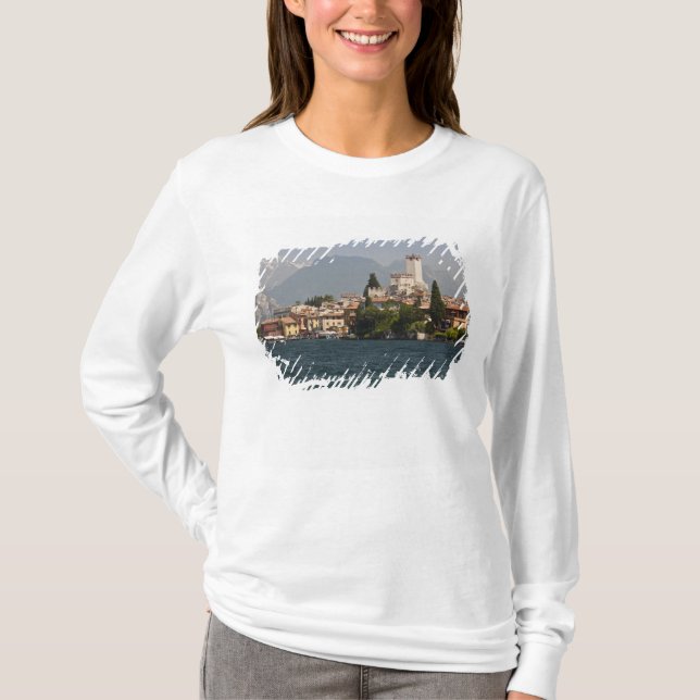 Camiseta Cidade de Lakeside, Malcesine, Província de Verona (Frente)