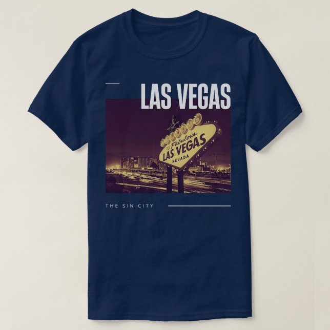 Camiseta Cidade de Las Vegas 2 (Frente do Design)