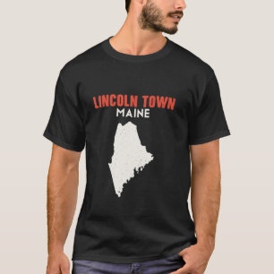 Camiseta Cidade de Lincoln Maine EUA Viagem Mainer
