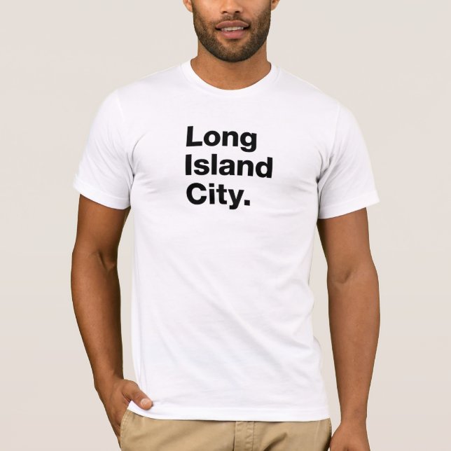 Camiseta Cidade de Long Island (preto) (Frente)