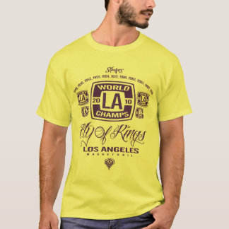 Camiseta Cidade de Los Angeles do t-shirt dos anéis