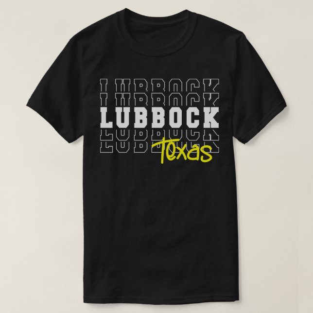 Camiseta Cidade de Lubbock Texas Lubbock TX (Frente do Design)
