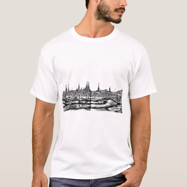 Camiseta Cidade de Lübeck no norte da Alemanha (Frente)