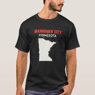 Camiseta Cidade de Mahnomen Minnesota EUA Estado América Vi