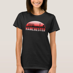 Camiseta Cidade de Manchester Ideia de Gift Gift Funny Skyl