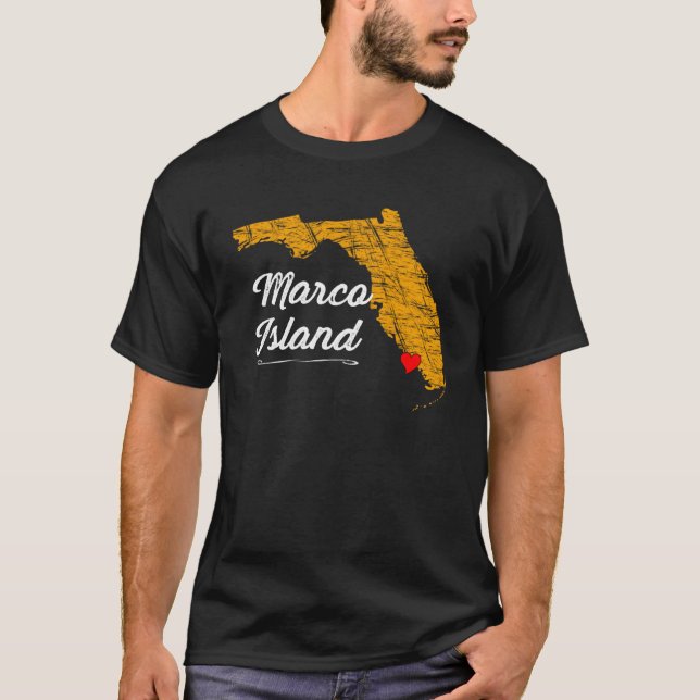 Camiseta Cidade de MARCO ISLAND FLORIDA Vacation Souvenir G (Frente)