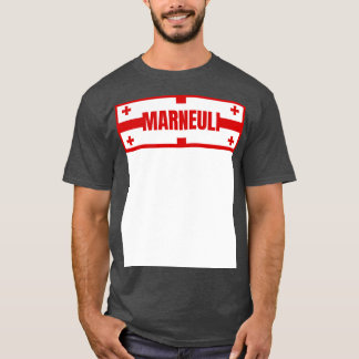 Camiseta Cidade de Marneuli na Geórgia Design de bandeira