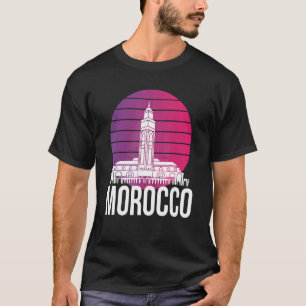 Camiseta Cidade de Marrocos Linha do Skyline África Gibralt